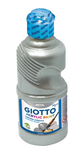 EAN 8000825534201 - Giotto 0533900 pintura acrílica 250 ml Plata Botella imagen 1