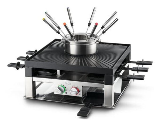 EAN 7611210977209 - Solis Combi Grill 3 in 1 parrilla de interior 8 personas(s) 2000 W Negro, Acero inoxidable imagen 1