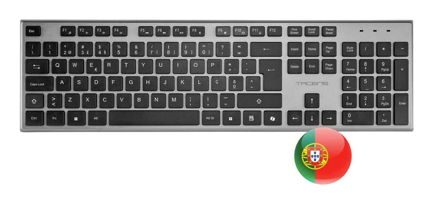 EAN 8435693112105 - Tacens 6ZENITHPT teclado Ratón incluido Hogar / Oficina RF inalámbrico QWERTY Portugués Gris imagen 4