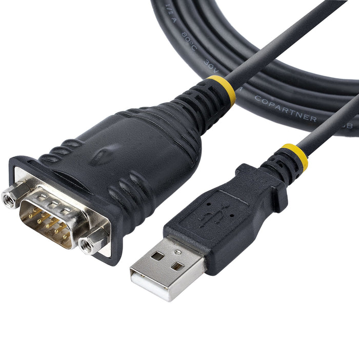 EAN 0065030894586 - StarTech.com 1P3FP-USB-SERIAL cambiador de género para cable DB-9 USB Type-A Negro imagen 1