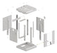 EAN 5901969441611 - Lanberg WF11-3306-10S armario rack 6U Bastidor de pared Gris imagen 11
