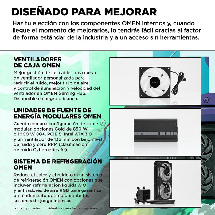 EAN 199251297083 - HP OMEN 35L Gaming Desktop GT16-0056ns PC Intel® Core™ i7 i7-14700F 16 GB DDR5-SDRAM 1 TB SSD NVIDIA GeFor imagen 6