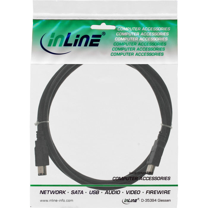EAN 4043718082261 - InLine 34055 cable firewire 0,5 m Negro imagen 2