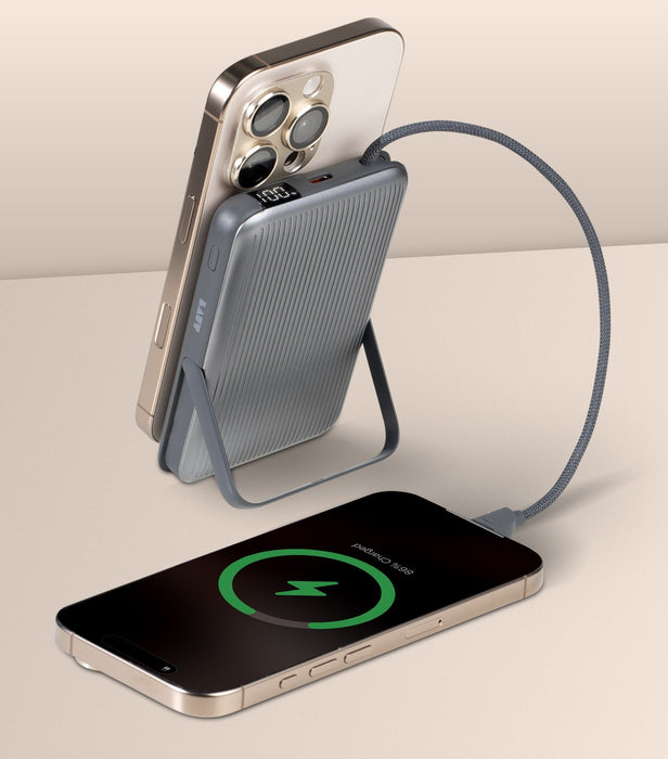 EAN 4895206942881 - LAUT WW-T185ALF 10000 mAh Cargador inalámbrico Gris, Plata imagen 8