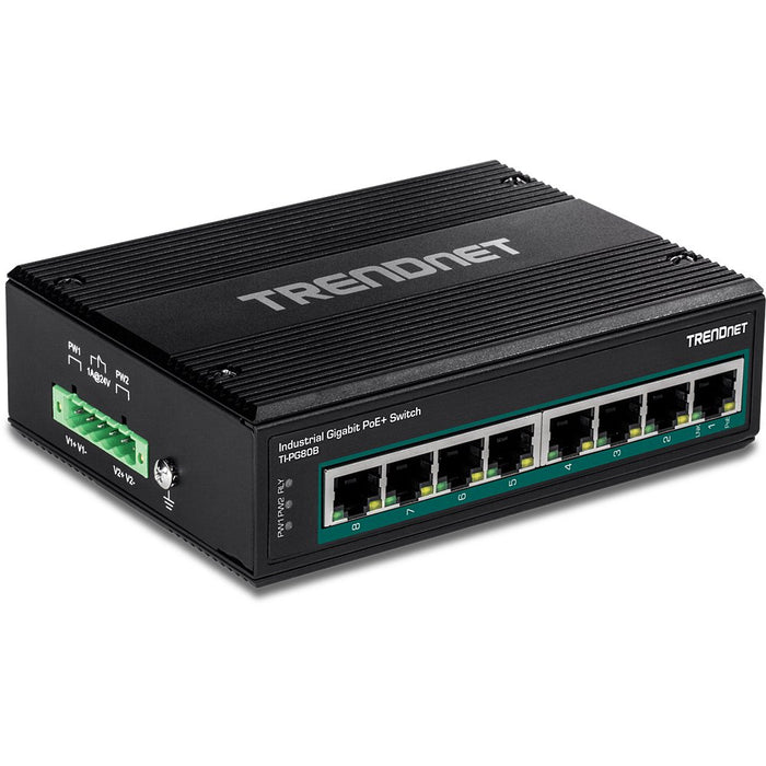 EAN 0710931161885 - Trendnet TI-PG80B switch Gigabit Ethernet (10/100/1000) Energía sobre Ethernet (PoE) Negro imagen 3