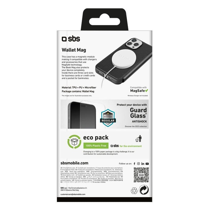 EAN 8018417449604 - SBS TEBKMAGSFIP1561PK funda para teléfono móvil 15,5 cm (6.1") Negro imagen 2