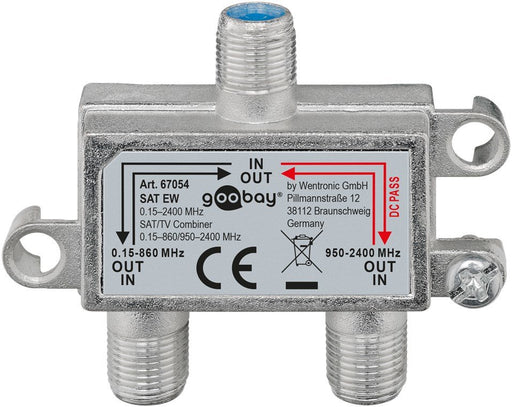 EAN 4040849670541 - Goobay SAT EW Divisor de 3 salidas Plata imagen 1