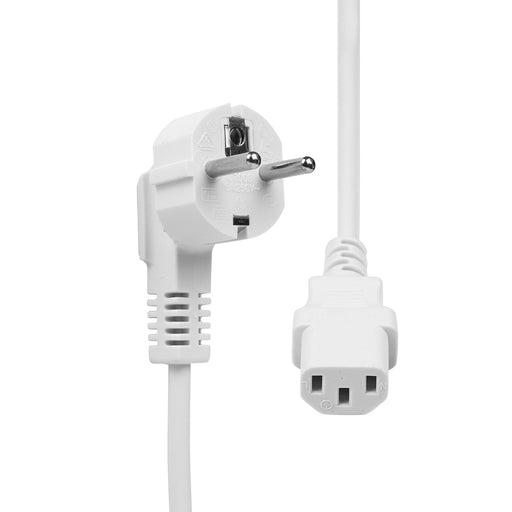 EAN 5714590027419 - ProXtend Power Cord Schuko Angled to C13 2M White Blanco Enchufe tipo F C13 acoplador imagen 2