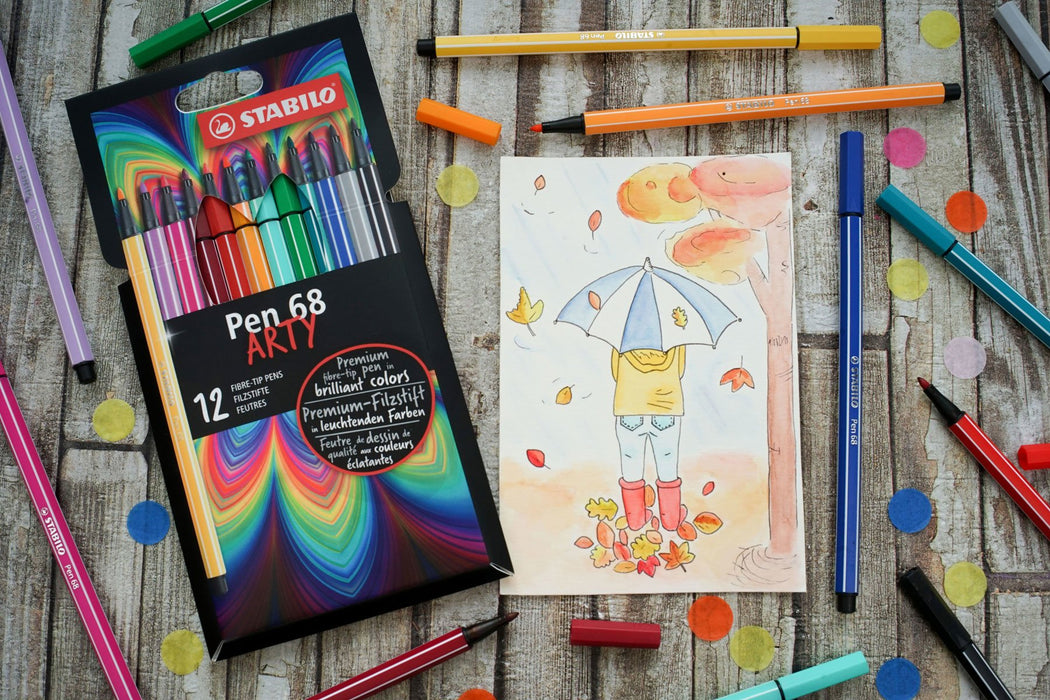 EAN 4006381547000 - STABILO Pen 68 ARTY rotulador Multicolor 12 pieza(s) imagen 4
