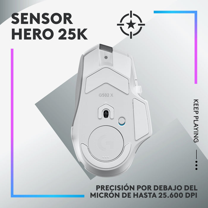 EAN 5099206096363 - Logitech G 910-006172 ratón Juego mano derecha RF inalámbrico Óptico 25600 DPI imagen 12