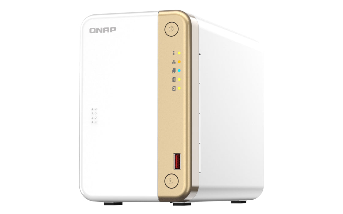 EAN 4711103082294 - QNAP TS-262 NAS Torre Intel® Celeron® N4505 4 GB 0 TB QNAP QTS Oro, Blanco imagen 10