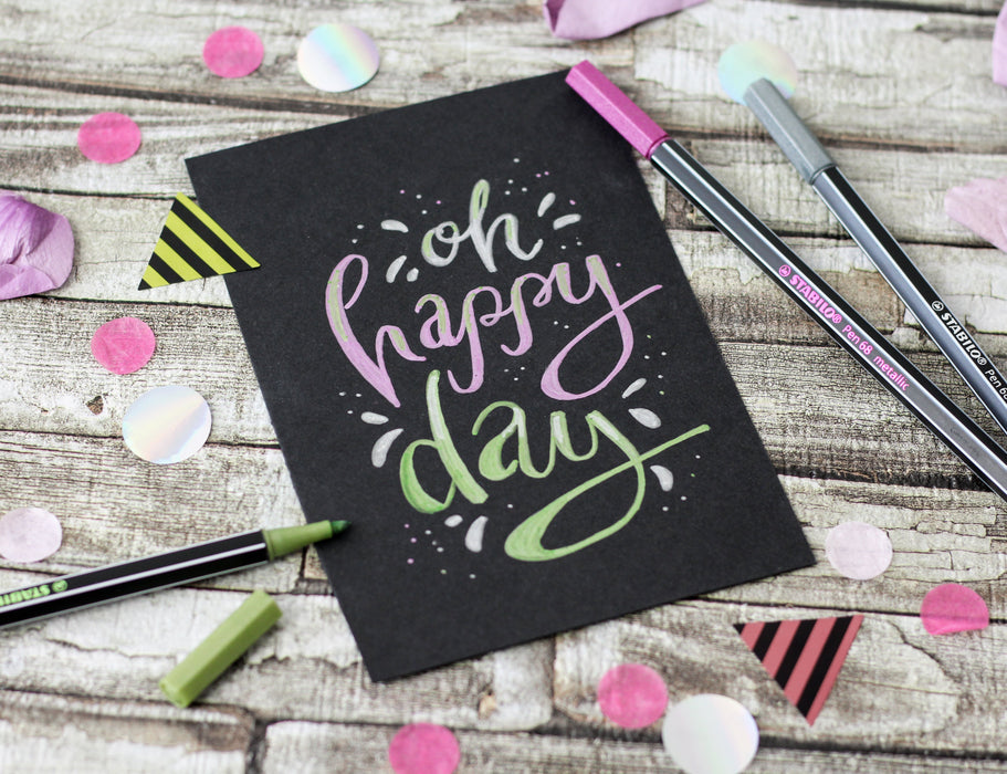 EAN 4006381530248 - STABILO Pen 68 metallic rotulador Medio Metallic pink 1 pieza(s) imagen 2