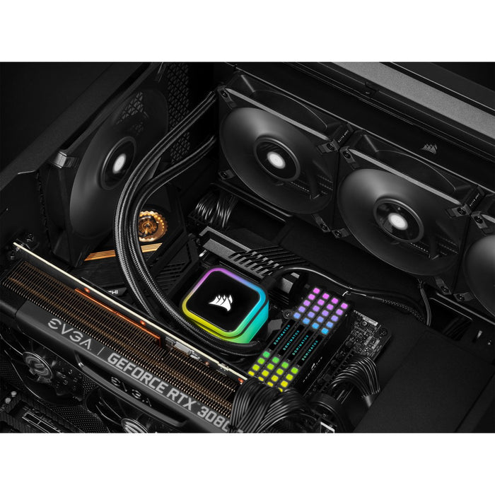 EAN 840006648123 - Corsair iCUE H150i RGB ELITE Procesador Sistema de refrigeración líquida todo en uno 12 cm Negro 1 pieza(s imagen 3