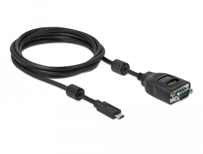 EAN 4043619904143 - DeLOCK 90414 cable de serie Negro 2 m USB Tipo C RS-232 DB9 imagen 3