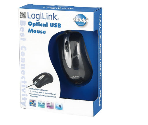 EAN 4260113566626 - LogiLink Mouse optical USB ratón Oficina USB tipo A Óptico 800 DPI imagen 3