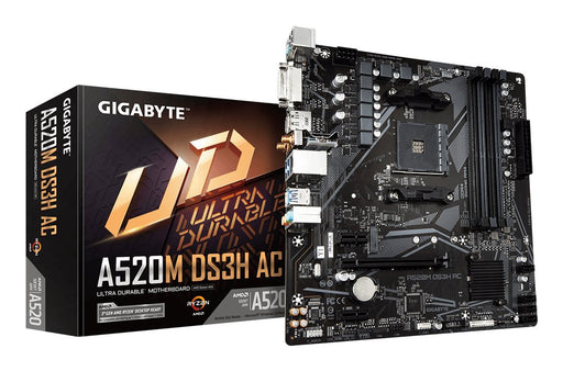 EAN 4719331810696 - GIGABYTE A520M DS3H AC placa base AMD A520 Zócalo AM4 micro ATX imagen 1