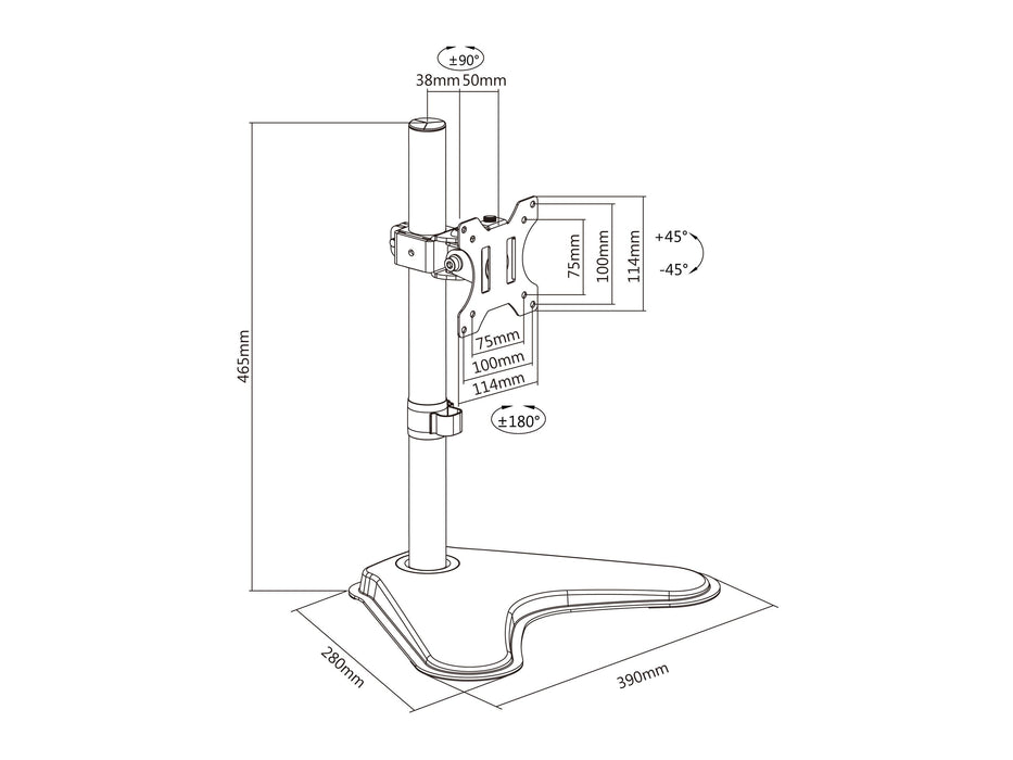 EAN 4015867205143 - Equip 650122 soporte para TV 81,3 cm (32") Negro imagen 13