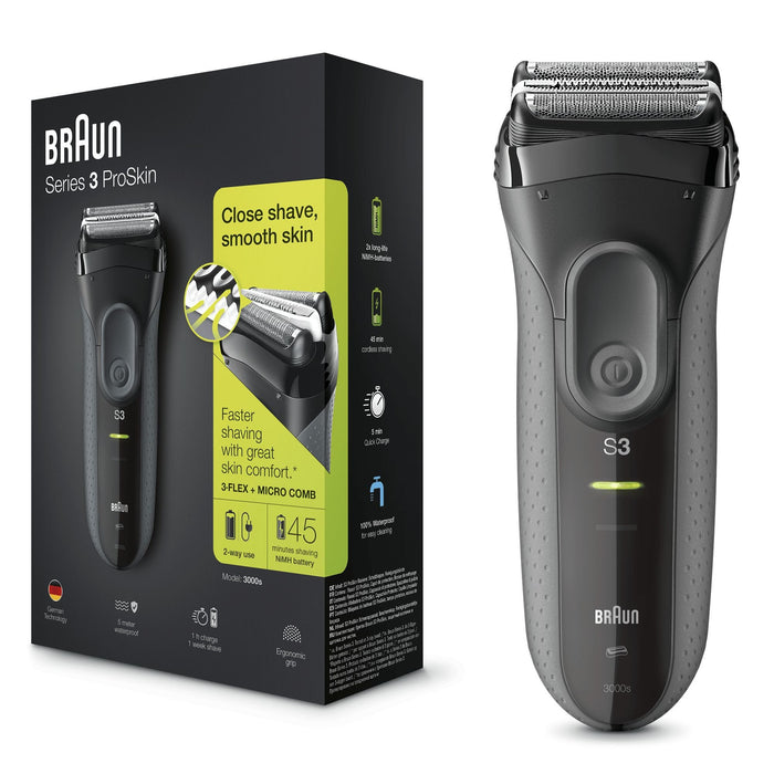EAN 8006540835395 - Braun Series 3 ProSkin 3000s Máquina de afeitar de láminas Negro imagen 4