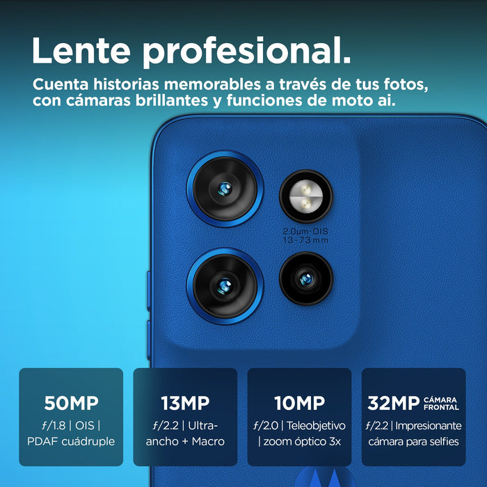EAN 840023276705 - Motorola edge 50 Neo 16,1 cm (6.36") SIM doble Android 14 5G USB Tipo C 12 GB 512 GB 4310 mAh Azul imagen 5