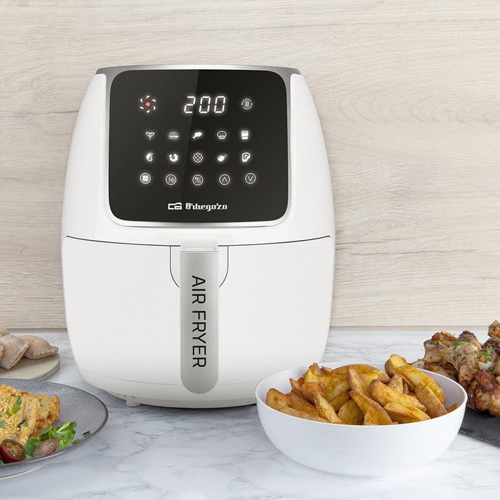 EAN 8435568404274 - Orbegozo FDR 64 freidora Sencillo 4 L 1500 W Negro, Acero inoxidable, Blanco imagen 2