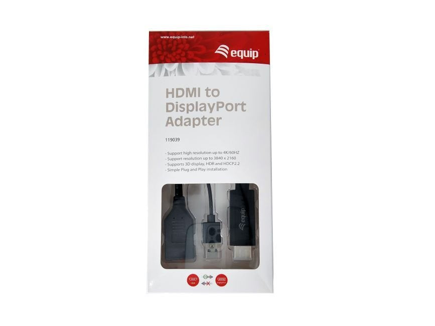 EAN 4015867226742 - Equip 119039 adaptador de cable de vídeo 0,15 m HDMI tipo A (Estándar) DisplayPort Negro imagen 7