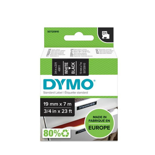 EAN 5411313452212 - DYMO D1 Standard - White on Black - 19mm cinta para impresora de etiquetas imagen 2