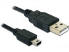 EAN 4043619823963 - DeLOCK USB 2.0-A / USB mini-B 5pin - 0.70m cable USB 0,70 m USB A Mini-USB B Negro imagen 1