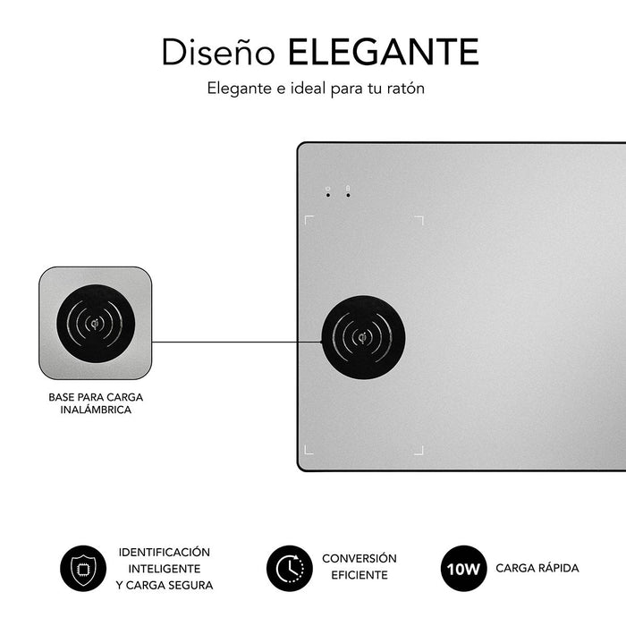 EAN 8436586740474 - SUBBLIM SUB-MP-10WAL01 alfombrilla para ratón Aluminio, Negro imagen 4