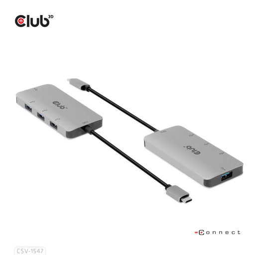 EAN 8719214472375 - CLUB3D CSV-1547 hub de interfaz USB 3.2 Gen 2 (3.1 Gen 2) Type-C 10000 Mbit/s Negro, Plata imagen 2