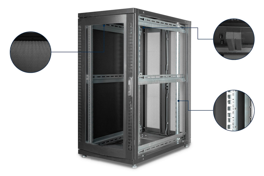 EAN 4016032332497 - Digitus DN-19 SRV-26U-B-G-1 armario rack Rack o bastidor independiente Negro imagen 3