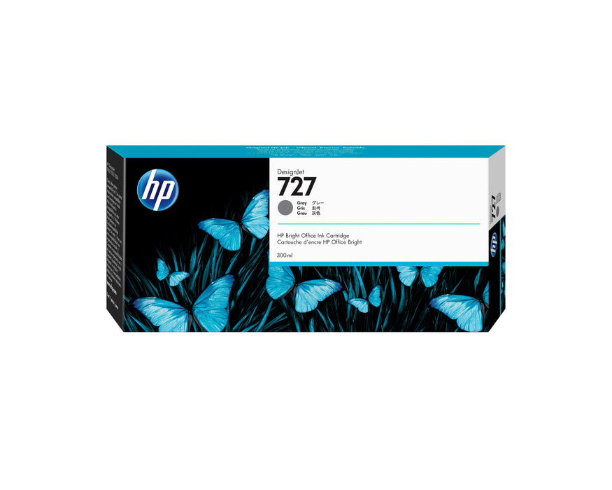 EAN 0889296103349 - HP 727 300-ml Gray DesignJet Ink Cartridge cartucho de tinta 1 pieza(s) Original Alto rendimiento (XL) imagen 1