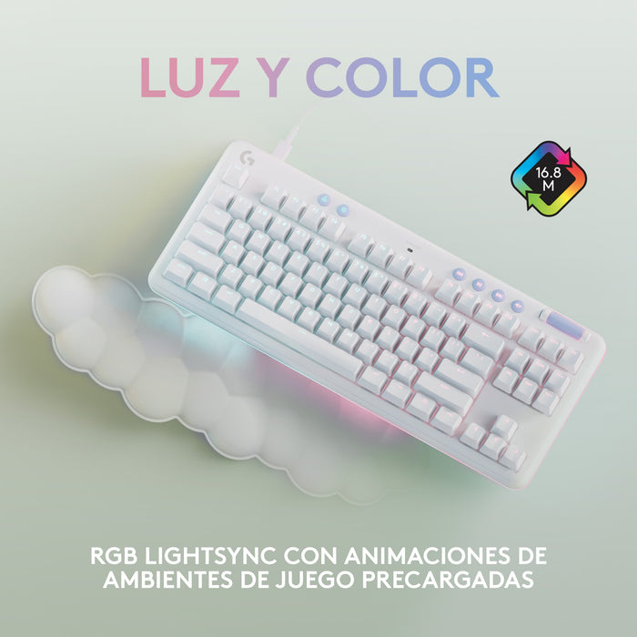 EAN 5099206100909 - Logitech G 920-010671 teclado Juego USB QWERTY Español Blanco imagen 3