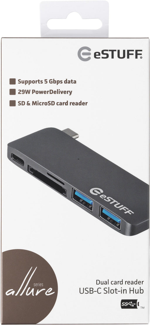 EAN 5712505640913 - eSTUFF ES84121-GREY base para portátil y replicador de puertos USB 3.2 Gen 1 (3.1 Gen 1) Type-C Gris imagen 2