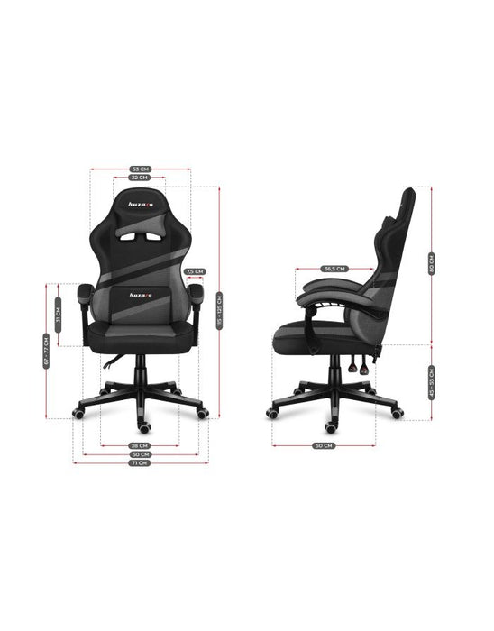 EAN 5903796013177 - Huzaro FORCE 4.4 Silla para videojuegos de PC Asiento (de seguridad) de butaca Negro, Gris imagen 13