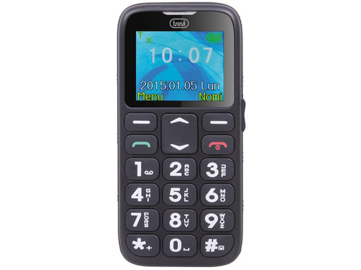 EAN 8011000017488 - Trevi Sicuro 10 4,5 cm (1.77") Negro Teléfono para personas mayores imagen 1