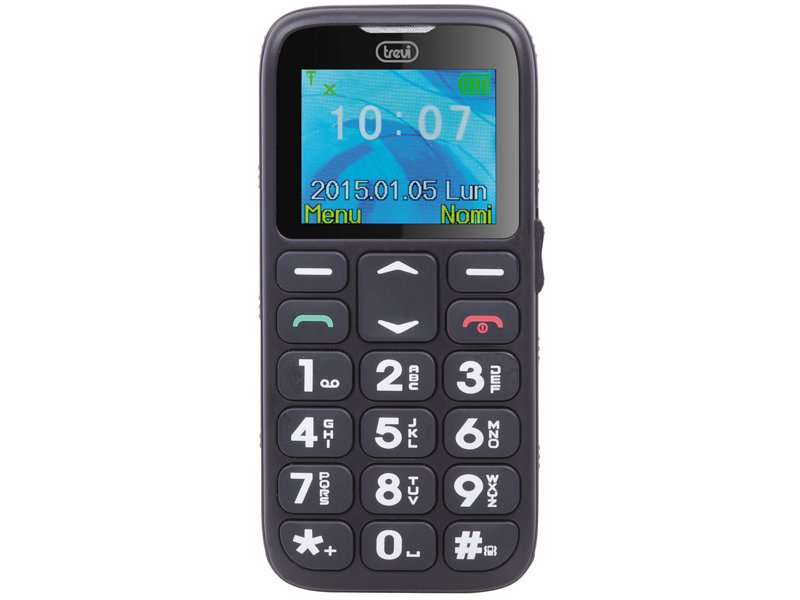 EAN 8011000017488 - Trevi Sicuro 10 4,5 cm (1.77") Negro Teléfono para personas mayores imagen 1
