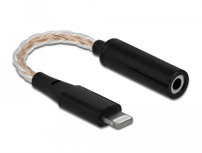 EAN 4040849663178 - DeLOCK 66317 cable de teléfono móvil Negro 0,105 m 3,5mm Lightning imagen 1