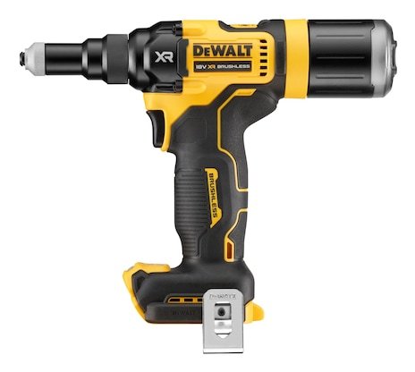 EAN 5035048797679 - DeWALT DCF403NT-XJ remachadora eléctrica Negro, Amarillo 2.4,3.2,4,4.8 mm 10000 kN imagen 2