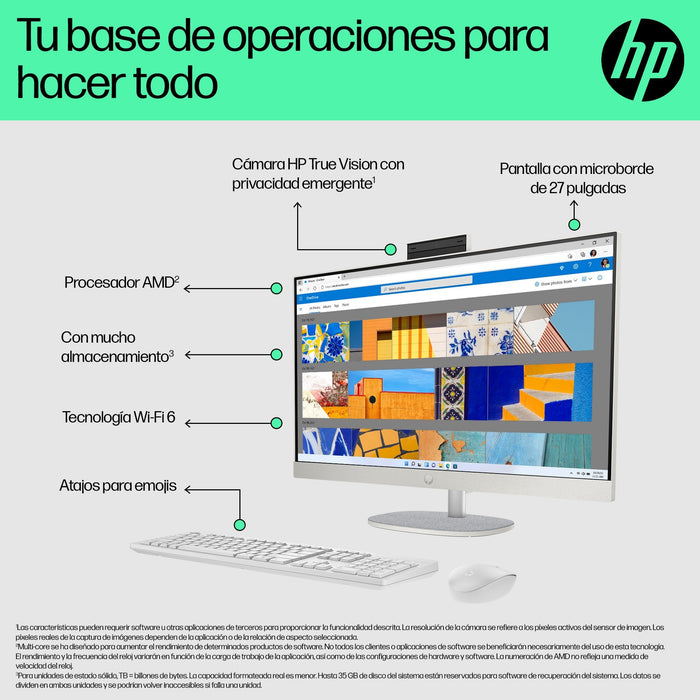 EAN 0198828059024 - HP 27-cr0057ns AMD Ryzen™ 5 7520U 68,6 cm (27") 1920 x 1080 Pixeles PC todo en uno 16 GB LPDDR5-SDRAM 512 imagen 5