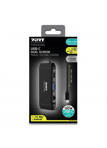 EAN 3567049019136 - Port Designs 901913 hub de interfaz USB 2.0 Type-C 5000 Mbit/s Negro imagen 10