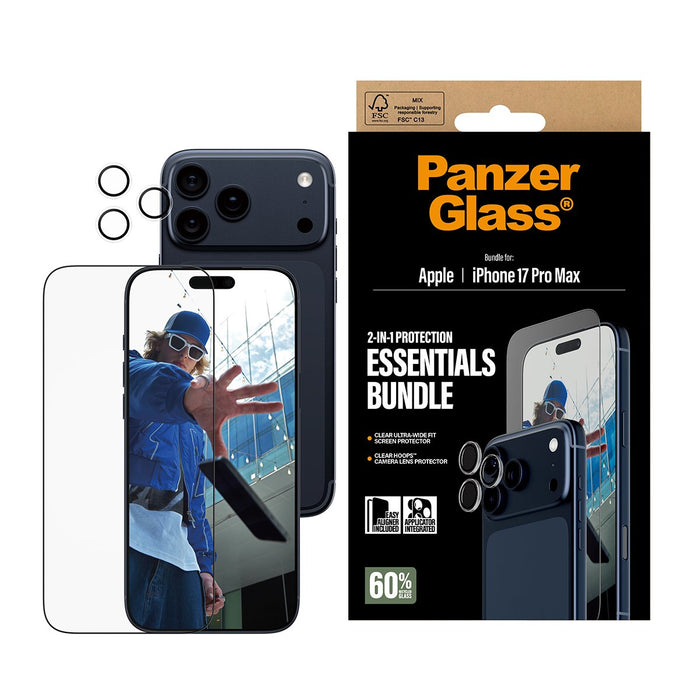 EAN 5715685031489 - PanzerGlass ® 2-in-1 Essentials Bundle iPhone 17 Pro Max Protector de pantalla Apple 1 pieza(s) imagen 2