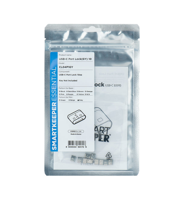 EAN 8809534691706 - Smartkeeper CL04P1GY bloqueador de puerto USB Tipo C Gris Plástico 10 pieza(s) imagen 1