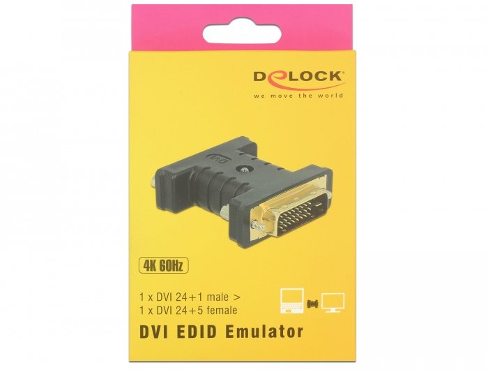 EAN 4043619633135 - DeLOCK 63313 cambiador de género para cable 1 x DVI 24+1 1 x DVI 24+5 Negro imagen 3