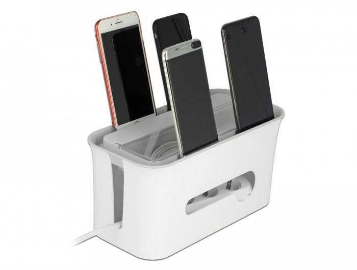 EAN 4043619182909 - DeLOCK 18290 organizador de cables Piso Caja de cables Gris, Blanco 1 pieza(s) imagen 7