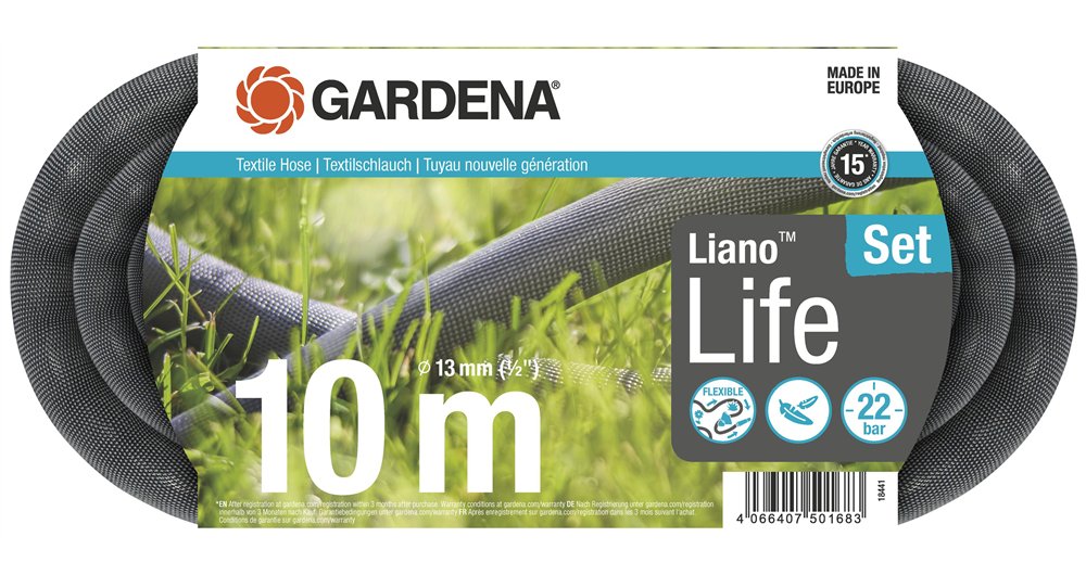 EAN 4066407501683 - Gardena 18441-20 manguera de jardín 10 m Cloruro de polivinilo (PVC) Negro imagen 1