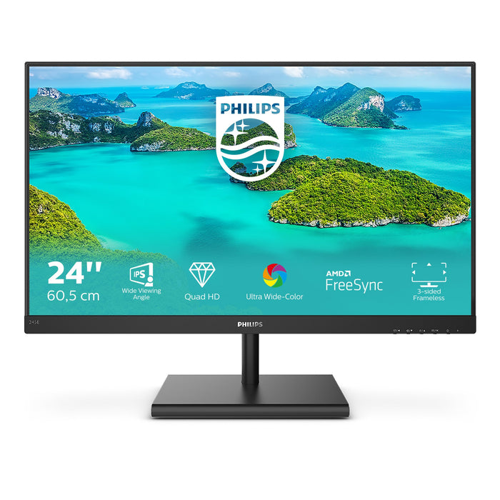 EAN 8712581758530 - Philips E Line 245E1S/00 LED display 60,5 cm (23.8") 2560 x 1440 Pixeles 2K Ultra HD LCD Negro imagen 2