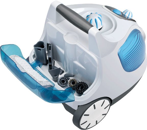 EAN 4005435109263 - Thomas Vaporo Buggy Limpiador a vapor de cilindro 1,6 L 1400 W Azul, Blanco imagen 2