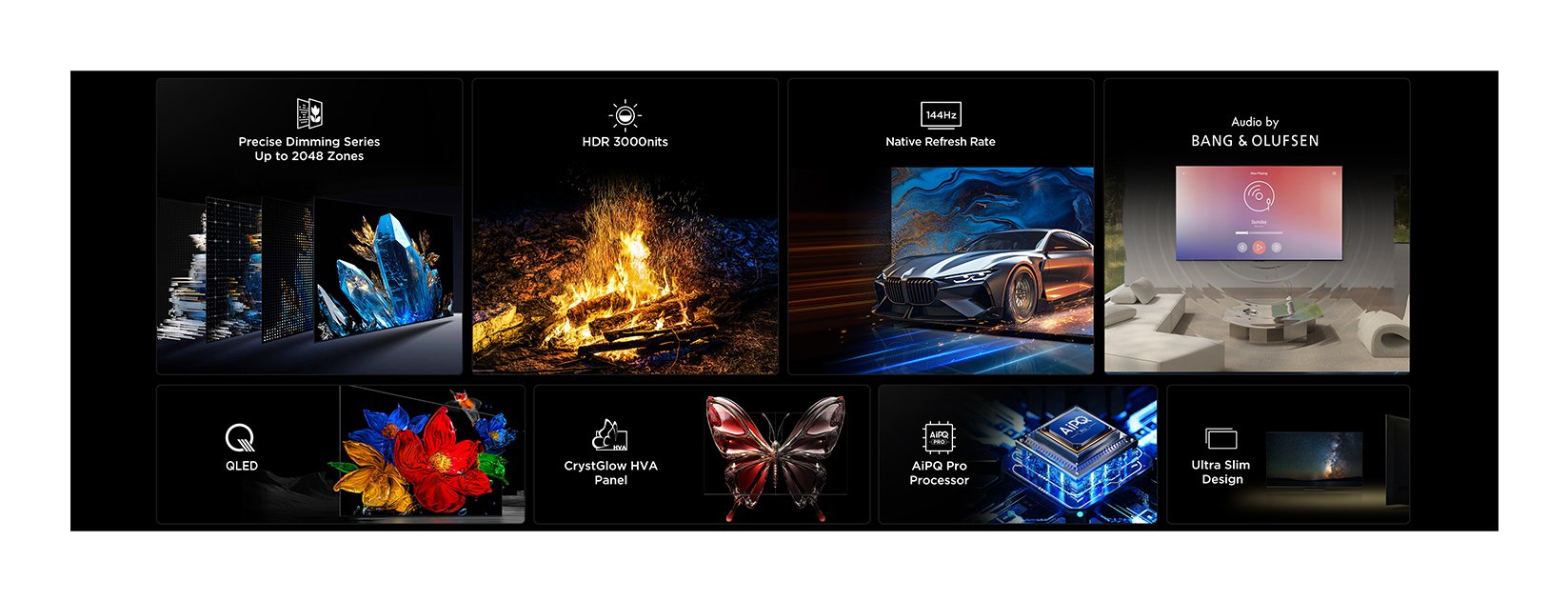 EAN 5901292525729 - TCL 75C7K Televisor 190,5 cm (75") 4K Ultra HD Smart TV Wifi Metálico 3000 cd / m² imagen 7