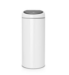 EAN 8710755115141 - Brabantia Touch Bin, 30L Alrededor Plástico, Acero inoxidable Blanco imagen 1