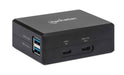 EAN 0766623130554 - Manhattan 130554 base para portátil y replicador de puertos USB 3.2 Gen 1 (3.1 Gen 1) Type-C Negro imagen 3